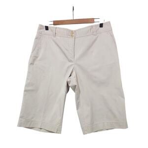 Talbots 12" Bermuda Shorts White Size 8